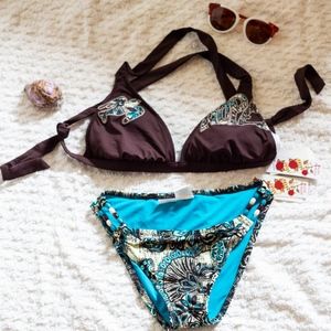 Lucky Brand beaded Swim suit top! 2 for price of 1